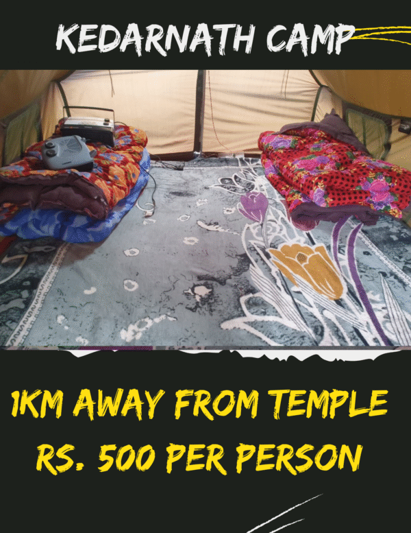 Kedarnath Camping – Just 1 km from the Temple | ₹500 Per Person - Image 2