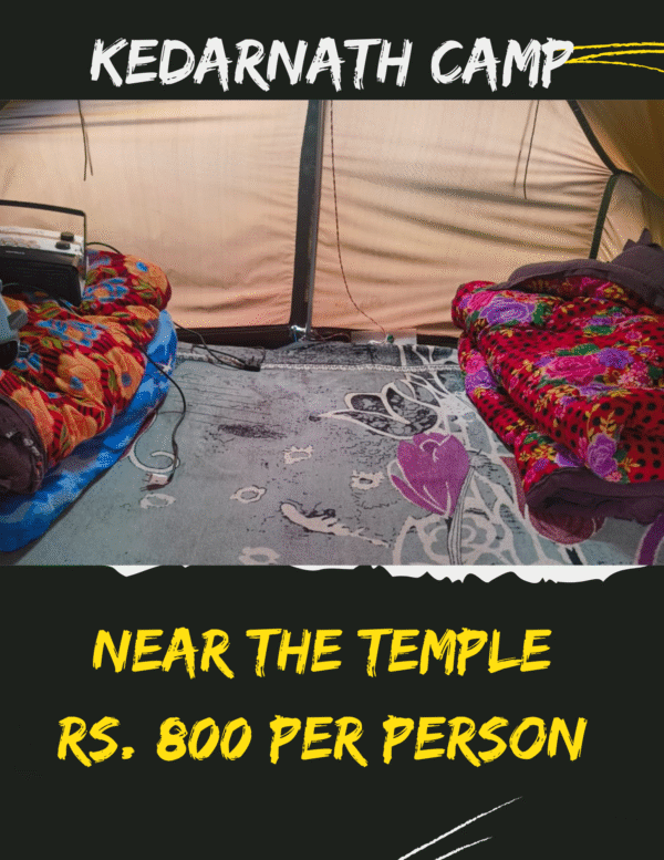 Kedarnath Camping – Near the Temple | ₹800 Per Person - Image 3