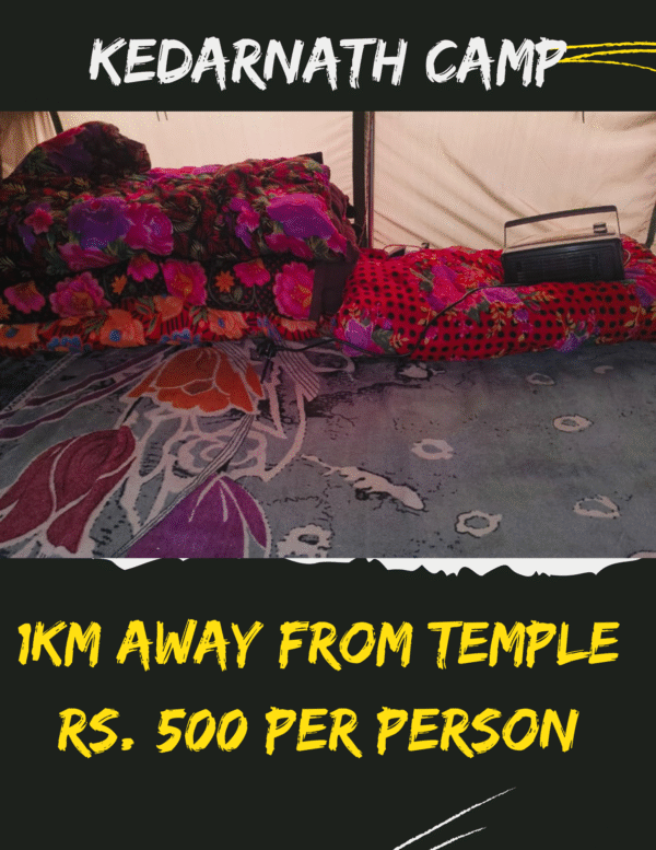 Kedarnath Camping – Just 1 km from the Temple | ₹500 Per Person - Image 3