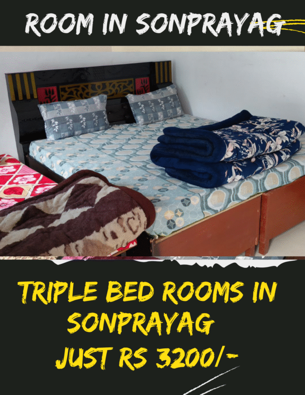 Triple Bed Room in Sonprayag | ₹3200 Per Room